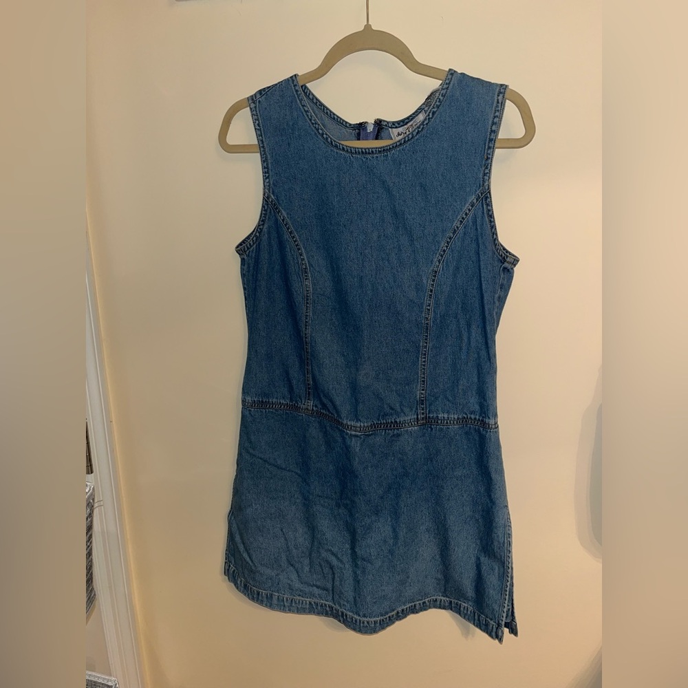 Vintage denim dress w/shorts